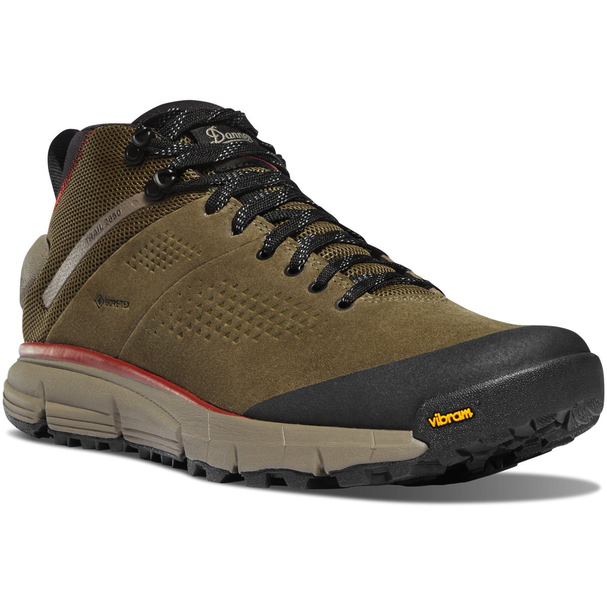 Danner Mens Trail 2650 GTX Mid Hiking Shoes Olive - PDK269140